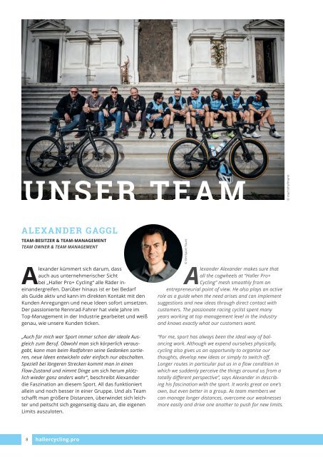 HALLER PRO+ Cycling - PRO+ Magazin 2019-02 Deutsch