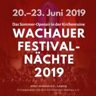 Wachauer Festival-Nächte 2019 | Flyer