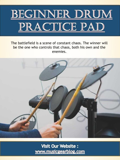 Beginner Drum Practice Pad