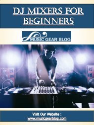 DJ Mixers For Beginners