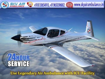 Book Trusted Air Ambulance Service in Siliguri by Sky