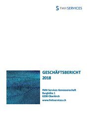 FMH Services Geschäftsbericht 2018