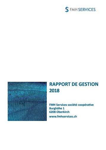 Rapport de gestion FMH Services 2018
