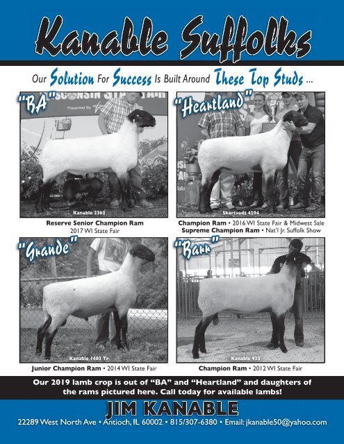 2019 Suffolk Breeders Directory