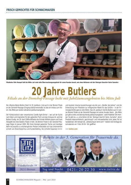 SCHWACHHAUSEN Magazin | Mai - Juni 2019