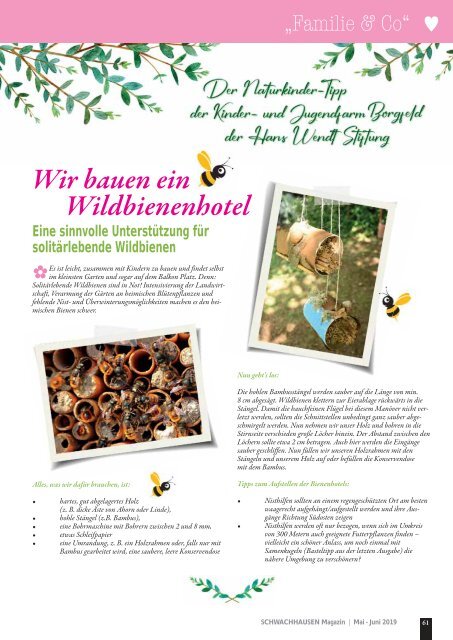 SCHWACHHAUSEN Magazin | Mai - Juni 2019