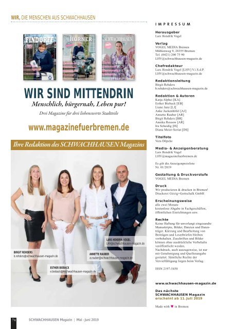 SCHWACHHAUSEN Magazin | Mai - Juni 2019