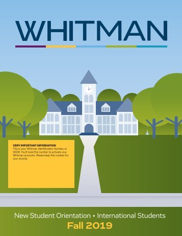 Whitman College International Orientation 2019