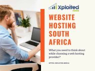 What you need to think about while choosing a web hosting provider?