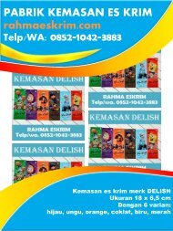 Agen Plastik Es Krim / Telp/WA: 0852-1042-3883