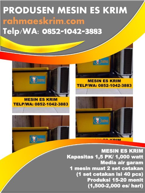 Bungkus Plastik Es Krim / Telp/WA: 0852-1042-3883