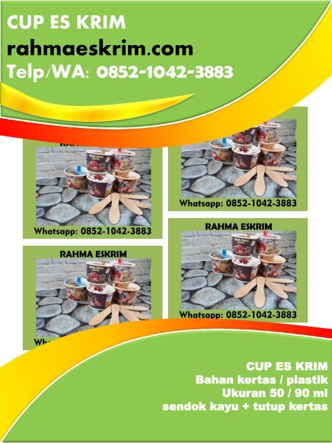 Bungkus Plastik Es Krim / Telp/WA: 0852-1042-3883