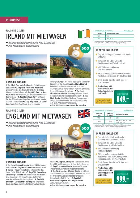 Merkur Ihr Urlaub Reiseprospekt Mai 2019