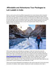 How to Book Leh Ladakh Tour Package