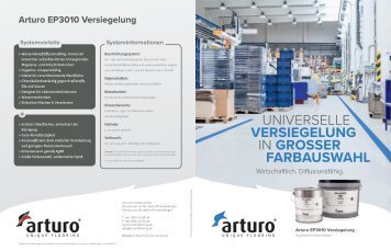 Flyer Arturo EP3010 Versiegelung