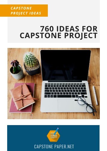 760 Ideas for Capstone Project