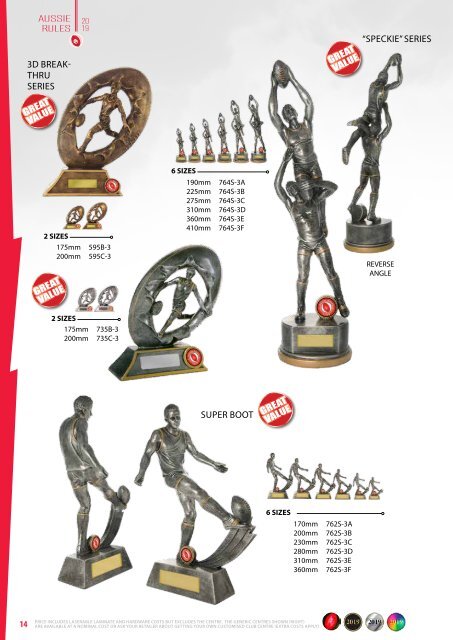Some Really Different Trophies - AFL 2019