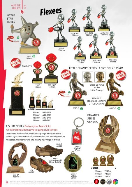 Some Really Different Trophies - AFL 2019