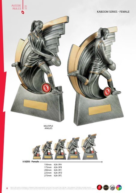 Some Really Different Trophies - AFL 2019