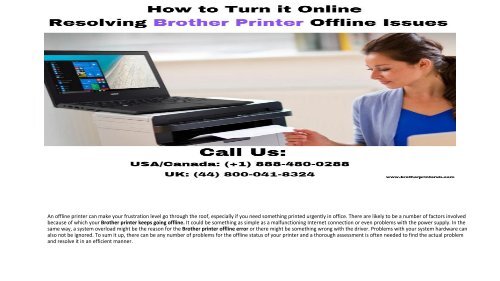 Brother Printer Keeps Going Offline | Call Now (+1) 8884800288