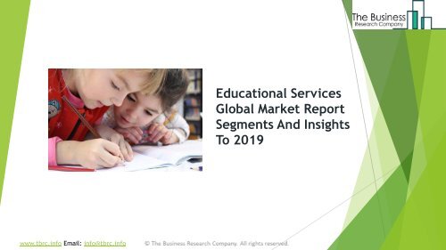 Educational Services Global Market Report 2019