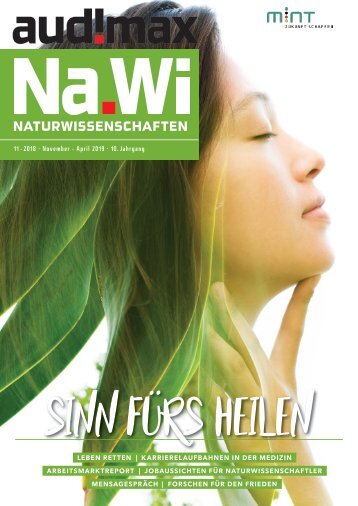 audimax NaWi 11/2018 - Karrieremagazin für Naturwissenschaftler