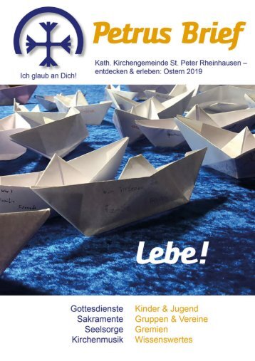 St. Peter Rheinhausen -PetrusBrief Ostern 2019