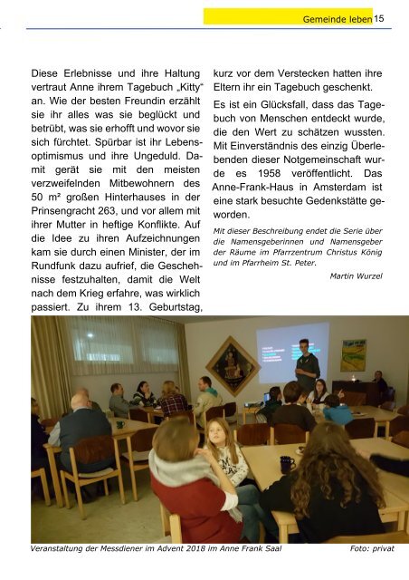 St. Peter Rheinhausen -PetrusBrief Ostern 2019