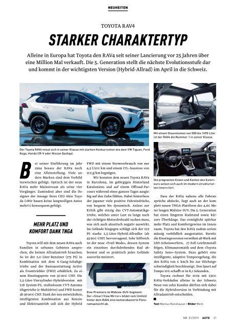 ACS Automobilclub - Ausgabe 01/2019