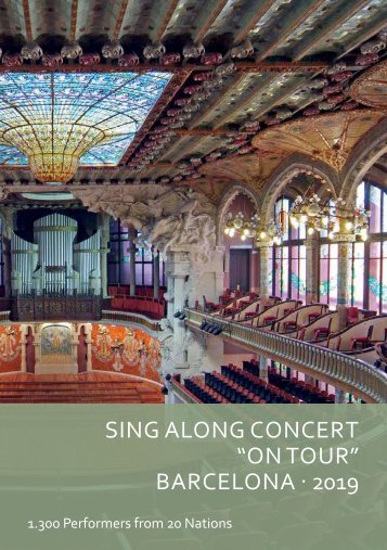 Sing Along Concert "ON TOUR" Barcelona 2019 - Program Book