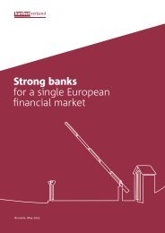 Strong banks for a single European financial market