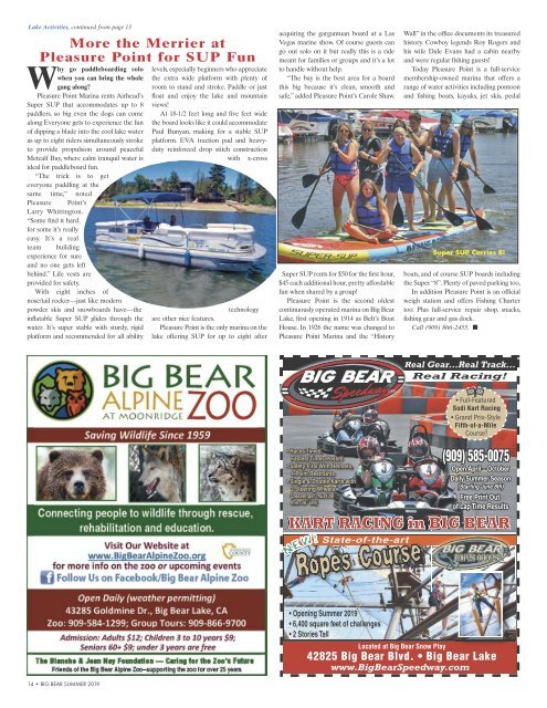 Big Bear Summer Magazine 2019