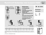 Kunststoff-Scharnier mit Exzenter-Stift - Leschhorn