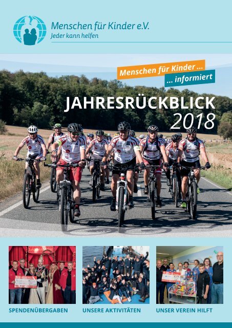Jahresrueckblick 2018 - Menschen fuer Kinder e. V. 