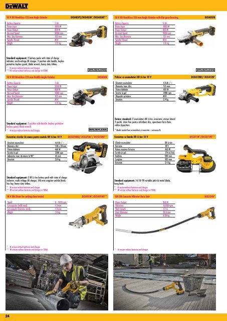 DeWALT - Scule electrice profesionale - 2017-2018 (RO)