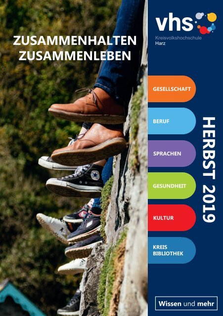 Zusammenhalten.Zusammenleben - Das Herbstprogramm 2019 der KVHS Harz