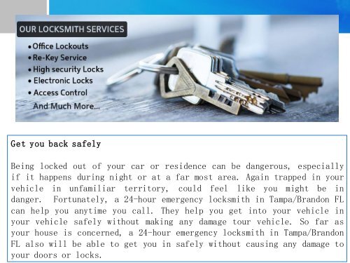 Three Crucial Reasons You Need - To Know Emergency Locksmith