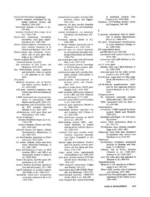 Reviewers, Volume 6" (1992) - Genes & Development