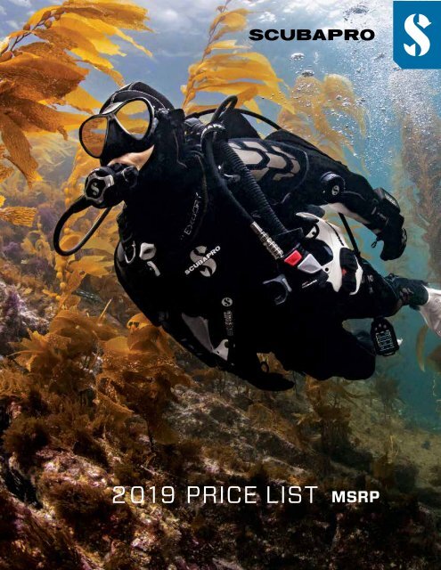 2019 SCUBAPRO CONSUMER PRICE LIST