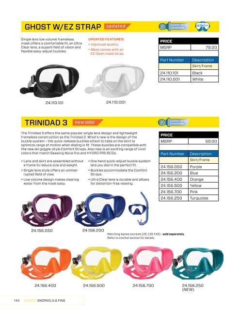 2019 SCUBAPRO CONSUMER PRICE LIST