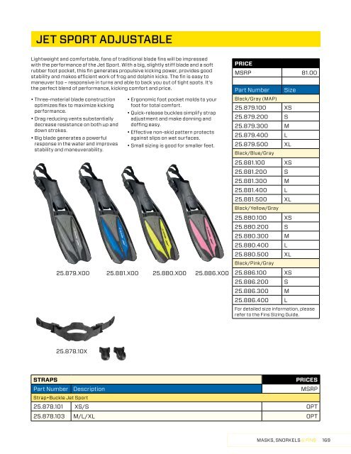 2019 SCUBAPRO CONSUMER PRICE LIST