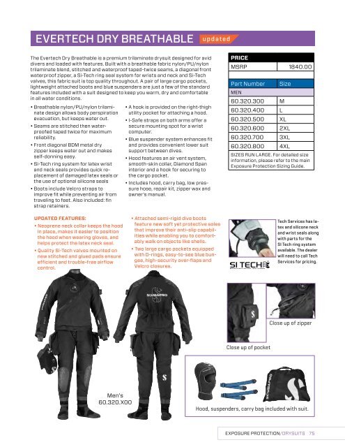 2019 SCUBAPRO CONSUMER PRICE LIST