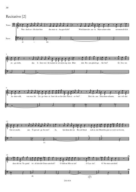 demo score: DA-010 Leopold Mozart, Oratorium pro quadragesima