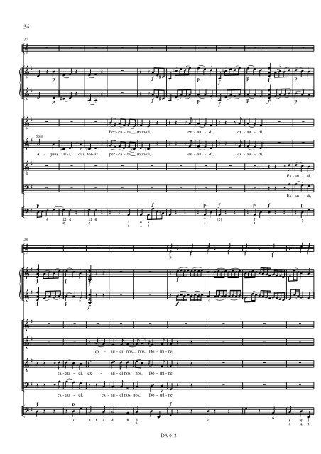 demo score: DA-012 Leopold Mozart, Litaniae Lauretanae G