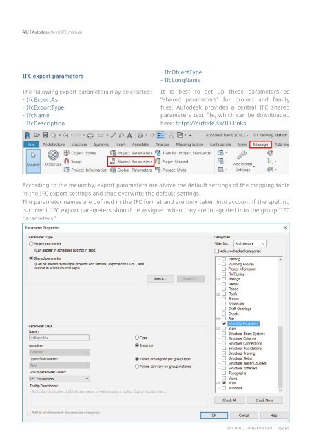 REVIT IFC MANUAL