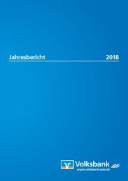 Volksbank Jahresbericht 2018