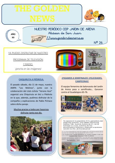 THE GOLDEN NEWS. Nº 26. 2018/2019