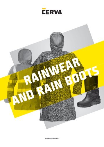 Cerva - Rainwear and rain boots - Catalogue (EN)