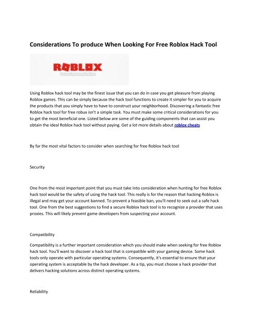 5 Roblox Hacks - hacks to get free roblox