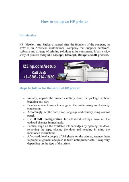 HP SOFTWARE SET UP visual data 3
